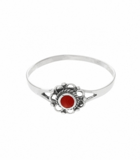 Bague Argent Corail 7.3mm