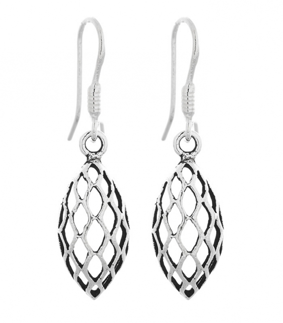 Boucles d'oreilles Argent Vielli 20mm. Prix Paire