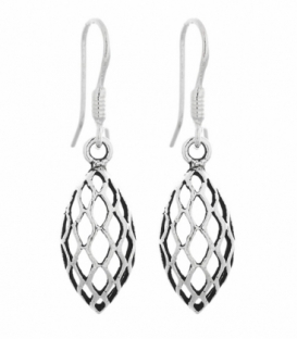 Boucles d'oreilles Argent Vielli 20mm. Prix Paire