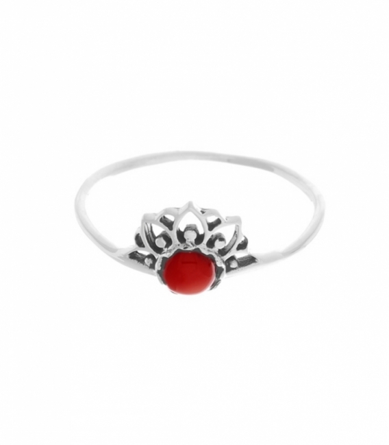 Bague Argent Corail 7.8mm