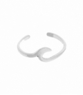 Bague Argent Pied Midi Vague