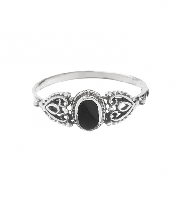 Bague Argent Onyx 33-2