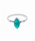 Bague Argent Turquoise 10mm