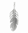 Pendentif Argent Plume 47mm