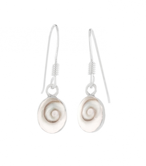 Boucles d'oreilles Argent Oeil de Shiva 8.5mm