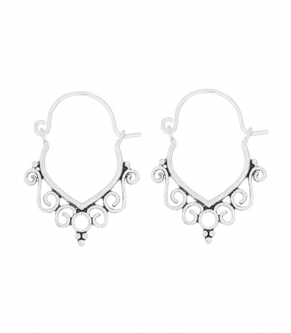 Boucles d'oreilles Argent Filigrane 1,50cm Prix Paire