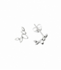 Boucles d'oreilles Argent Feuille 8mm Prix Paire