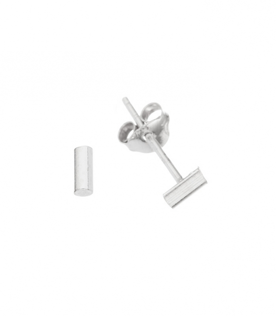 Boucles d'oreilles Argent Barre 4.3mm Prix Paie