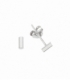 Boucles d'oreilles Argent Barre 4.3mm Prix Paie