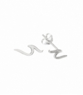 Boucles d'oreilles Argent Vague 12.2mm Prix Paire