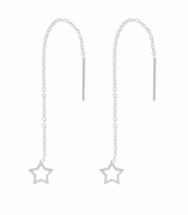 Boucles d'oreilles Argent Chaîne Éloite Prix Paire