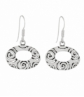 Boucles d'oreilles Argent Vielli 1,30 X 2,00cm Prix paire