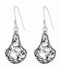 Boucles d'oreilles Argent Vielli 2,30 X 1,40cm Prix paire