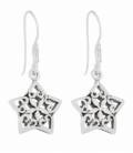 Boucles d'oreilles Etoile Argent Vielli 1,50cm Prix paire