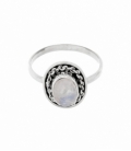 Bague Argent Pierre de Lune 14 X 10mm