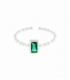 Anillo Plata Circonita Vert 7 X 5mm