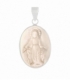 Colgante Plata Virgen Milagrosa Nacar 21mm