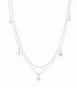 Collier Argent Cinq Etoiles 40+3cm