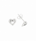 Boucles d'oreilles Argent Coeur 5.9mm Prix Paire