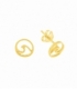 Boucles d'oreilles Vague Recouvert d'Or 7.2mm