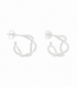 Boucles d'oreilles Argent Cinq Cercles Prix Paire