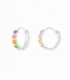 Boucles D'oreilles Argent Coeurs Multicolore13.3mm Prix Paire