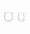 Boucles D'oreilles Argent Irrégulier 12mm Prix Paire