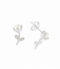 Boucles d'oreilles Argent Fleur 11.5mm Prix Paire