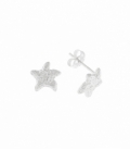 Pendiente Plata Estrella de Mar 9mm Precio Par