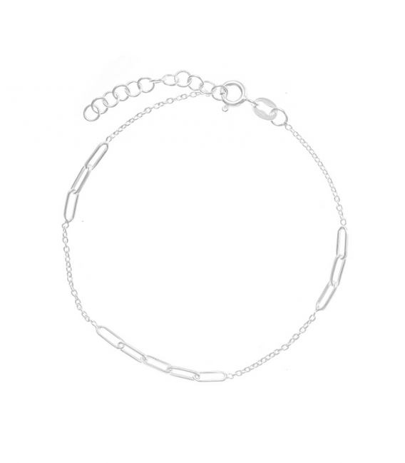 Bracelet Argent Maillons 16+3cm