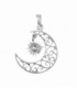 Pendentif Argent Lune Soleil 24.5mm