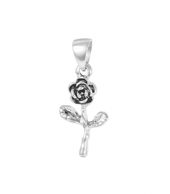 Pendentif Argent Rose 18mm