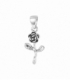 Pendentif Argent Rose 18mm