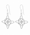 Boucles d'oreilles Argent Nouer Sorcière 22mm. Prix Paire