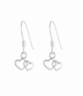 Boucles d'oreilles Argent Coeurs 5 X 8.5mm