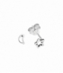 Boucles d'oreilles Argent Étoile Lune 5mm Prix Paire