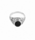 Bague Argent Chevaliere Onyx14mm