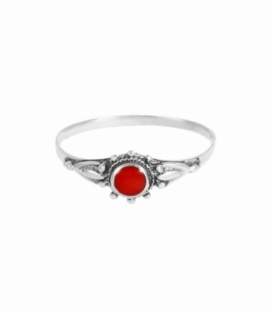 Anillo Plata Coral 4.3mm