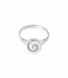 Anillo Plata Ojo de Shiva 10mm