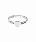 Anillo Plata Corazon Nacar