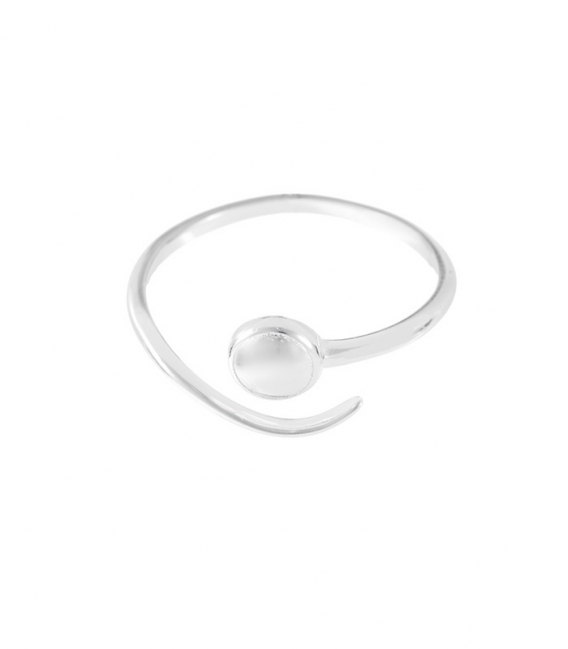 Anillo Plata Circulo