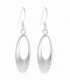 Boucles d'oreilles Argent Cercle Ovale 30mm Prix Paire