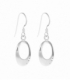 Boucles d'oreilles Argent Ovale 20mm Prix Paire