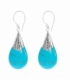 Boucle d'oreille Argent Turquoise Filigrane Prix Paire