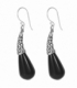 Boucle d'Oreille Argent Larme Onyx Prix Paire