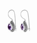 Boucles d'oreilles Vieil Argent Amatista Prix Paire