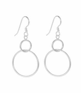 Boucles d'oreilles Cercles Entrelacés Karma Prix Paire