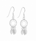 Boucles d'oreilles Argent Attrapeur de Rêves Feuilles Prix Paire