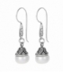 Boucles d'oreilles Vieil Argent Perle Prix Paire