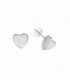 Boucles d'oreilles Argent Coeur Nacre Prix Paire